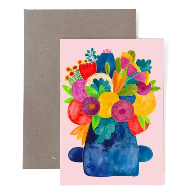 Postkarte aus Recyclingpapier von Frau Ottilie