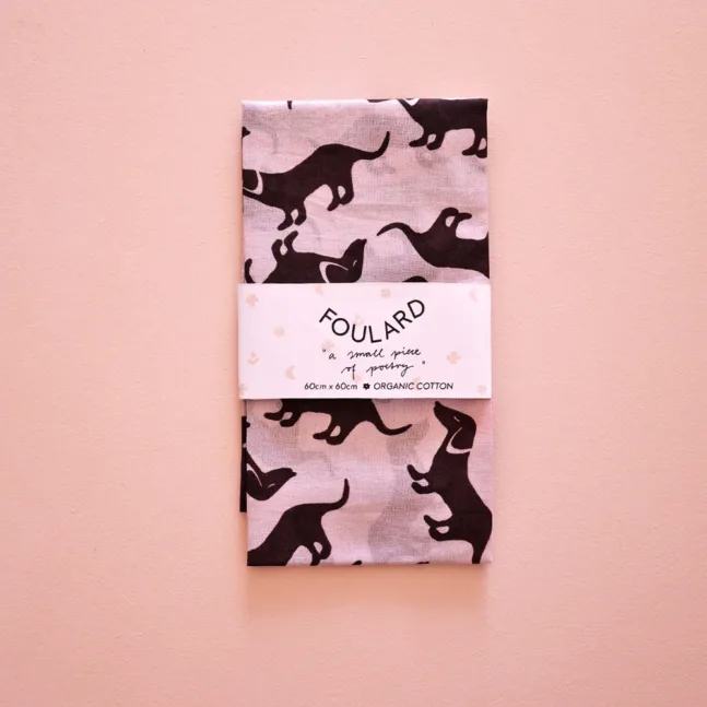 Kleines Foulard Teckel von Lili Pepper