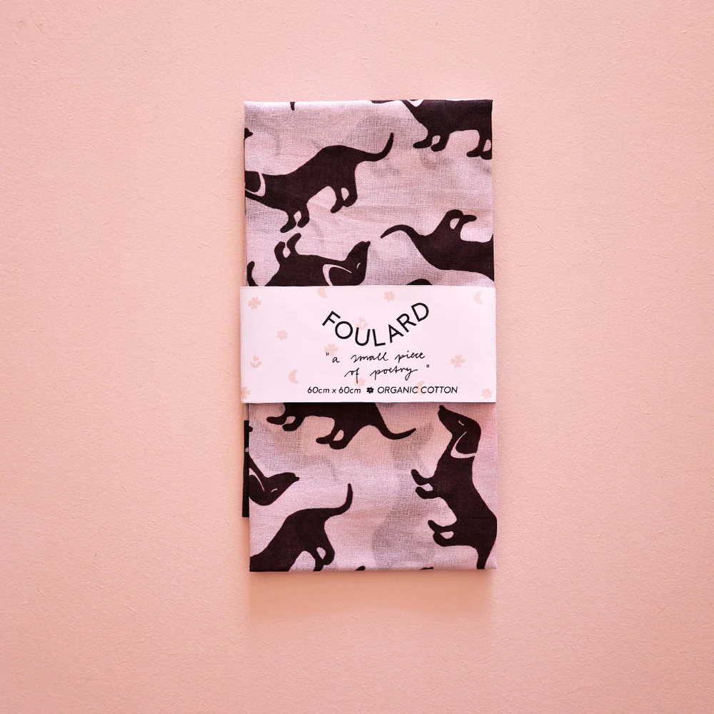 Kleines Foulard Teckel von Lili Pepper