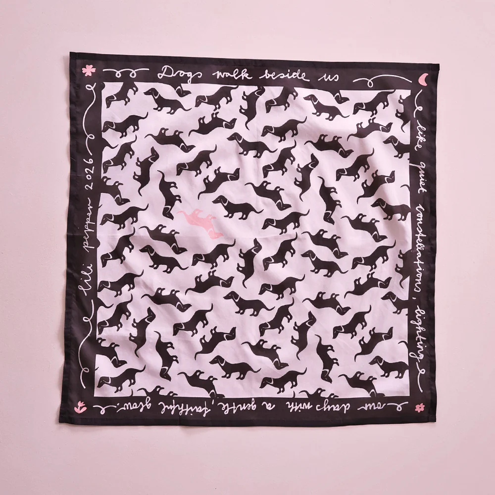 Kleines Foulard Teckel von Lili Pepper