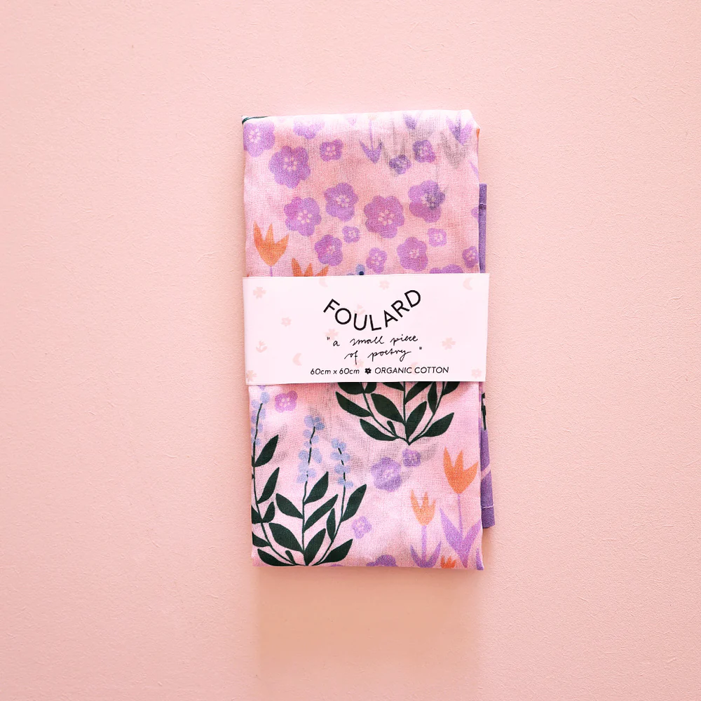 Kleines Foulard Flowers von Lili Pepper