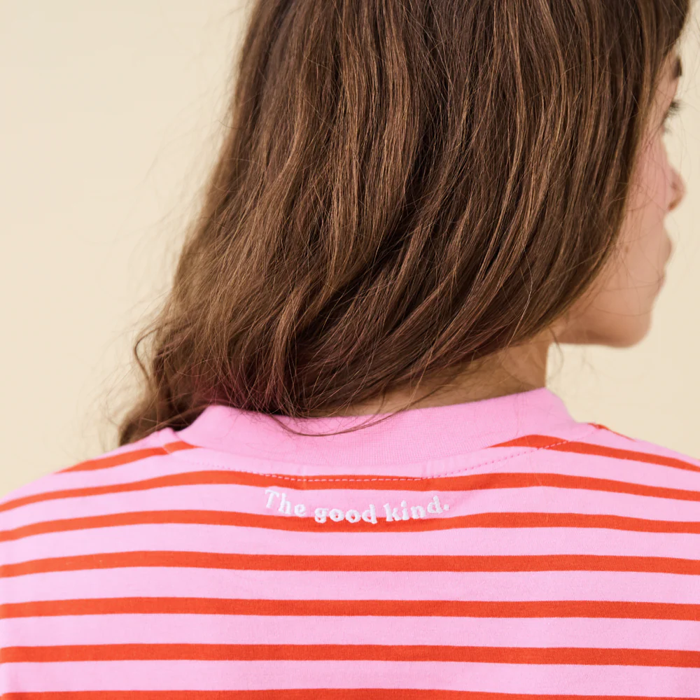 T-shirt à manches longues rayé Lila par Popeia