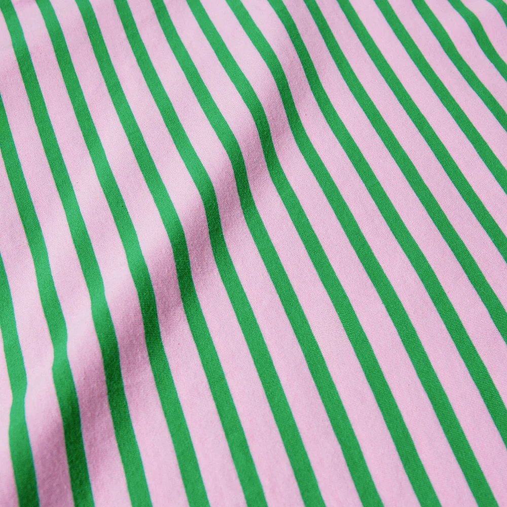 T-shirt à manches longues rayé rose/vert par Popeia