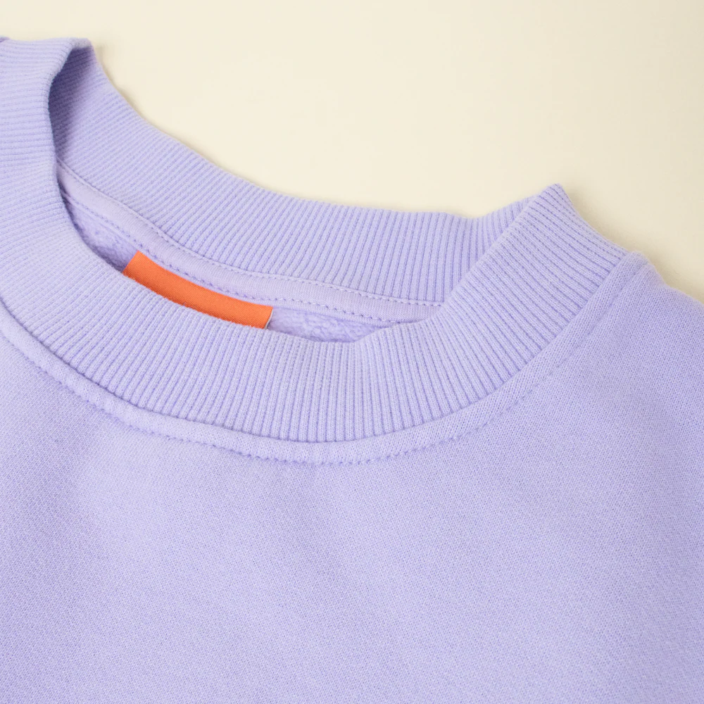 100% Bio-Baumwolle Sweater in Lila von Popeia