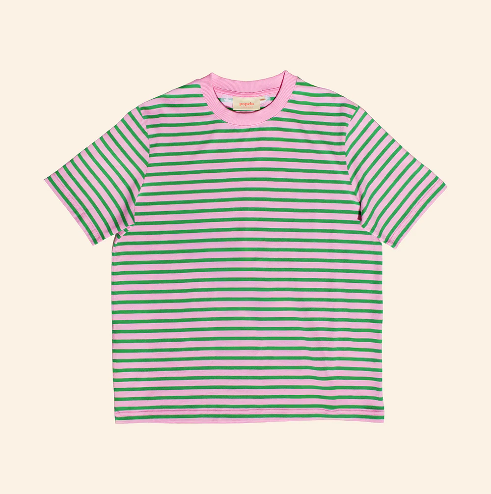 T-Shirt in pink/grün von Popeia