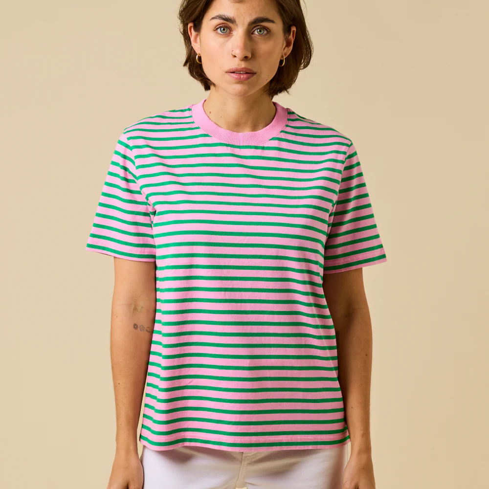 T-Shirt in pink/grün von Popeia
