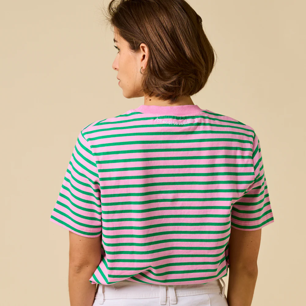 T-Shirt in pink/grün von Popeia