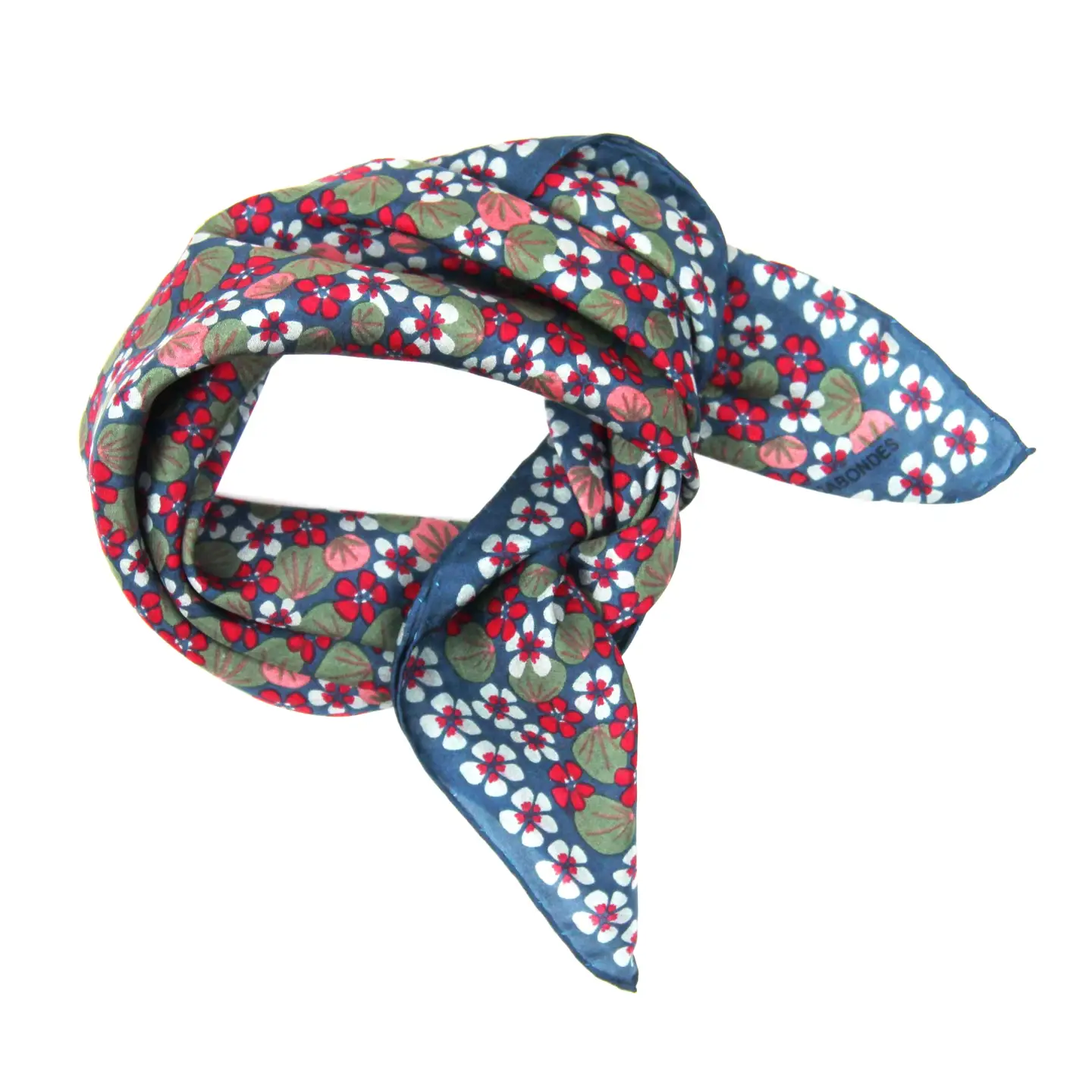 Mini-Seidenschal in Capucine Gray von Les Belles Vagabondes