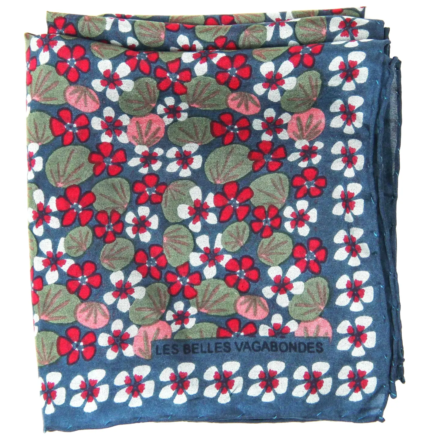 Mini-Seidenschal in Capucine Gray von Les Belles Vagabondes