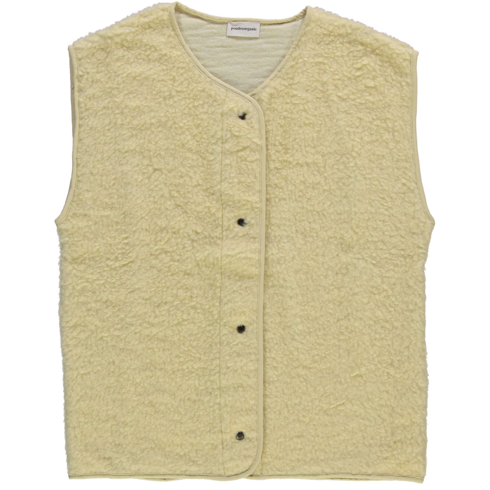 Gilet Sheep en Jaune Pale par poudreorganic