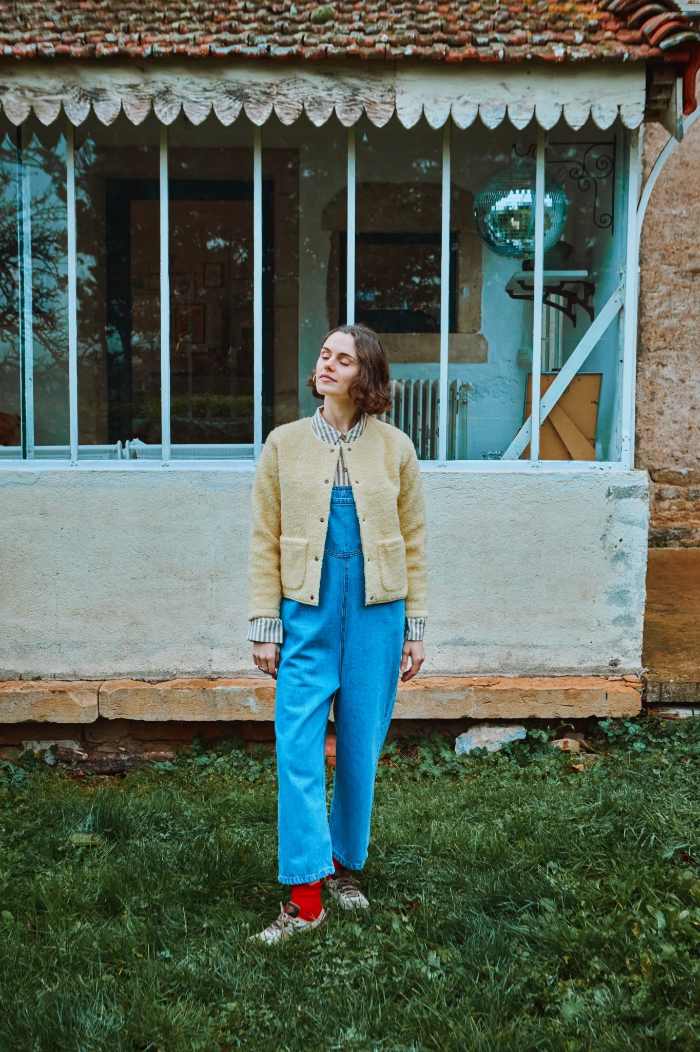Veste Edelweiss en Jaune Pale par poudreorganic