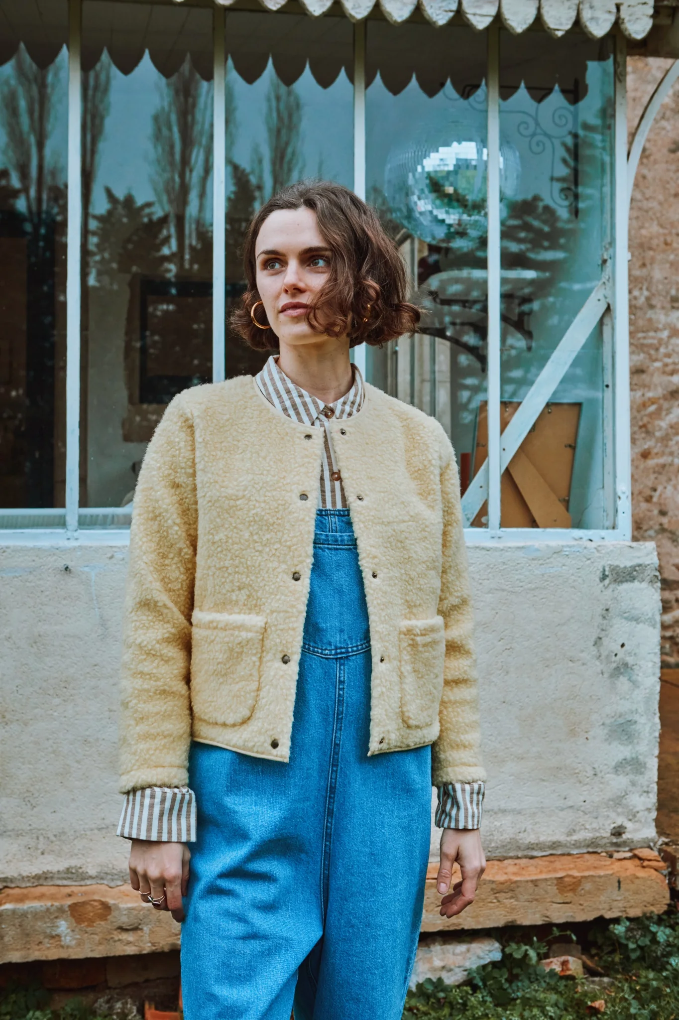 Veste Edelweiss en Jaune Pale par poudreorganic