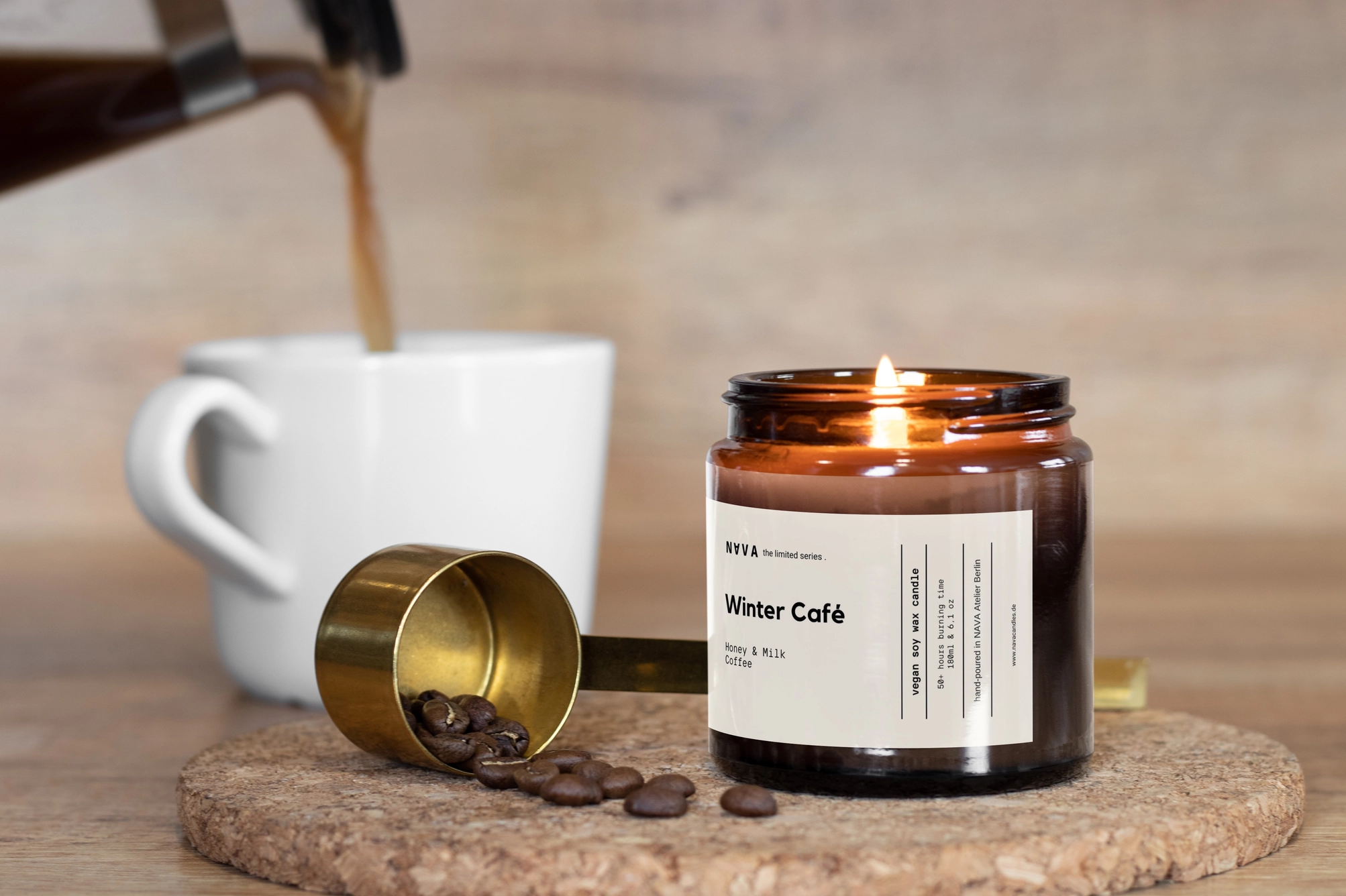 Bougie parfumée Winter Café par NAVA
