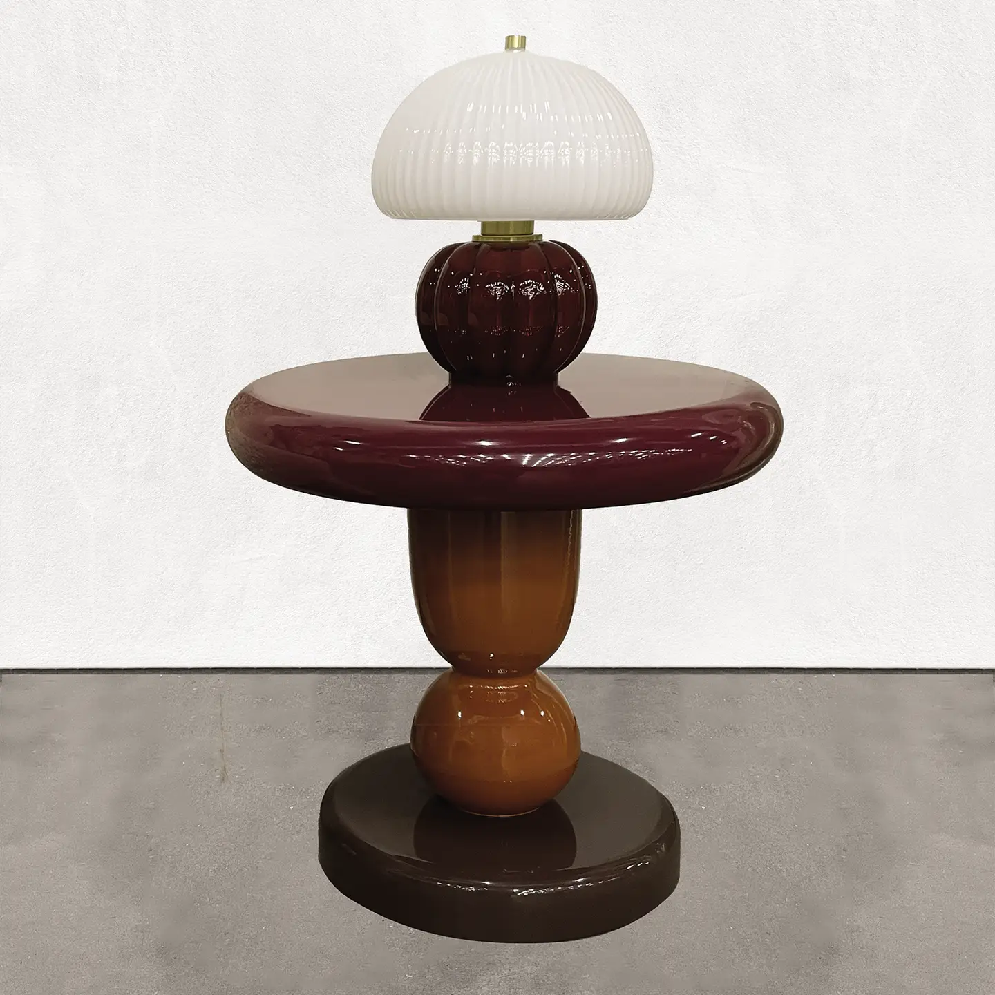 Tischlampe aus Glas Burgundy von Opjet Paris