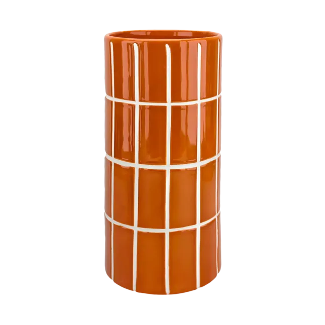 Fliesen Vase Orange von Opjet Paris