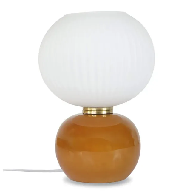 Tischlampe aus Glas Braun von Opjet Paris