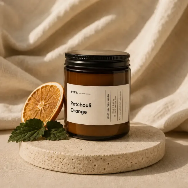 NAVA Earth Series – Orange & Patchouli Candle