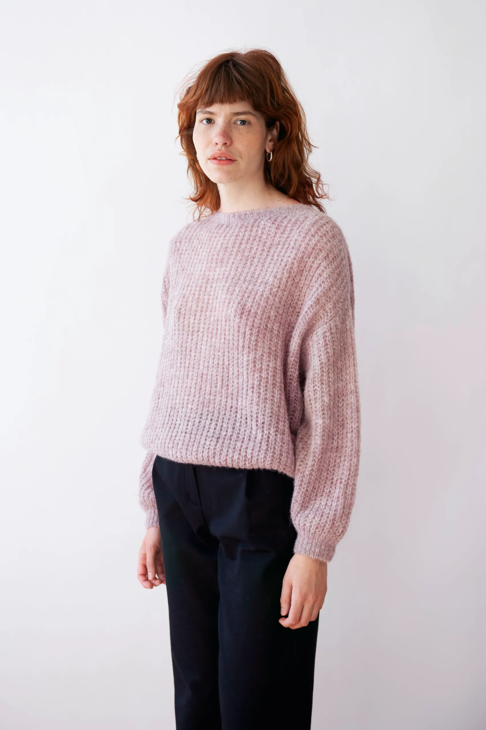 Cardigan cache-cœur VEGA en lavande par Jungle Folk