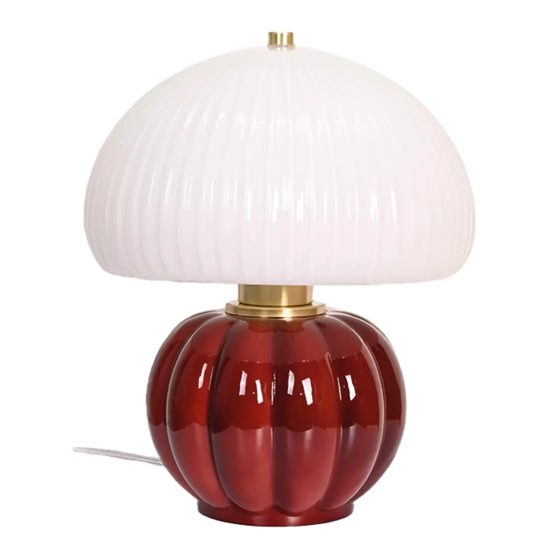 Tischlampe aus Glas Burgundy von Opjet Paris