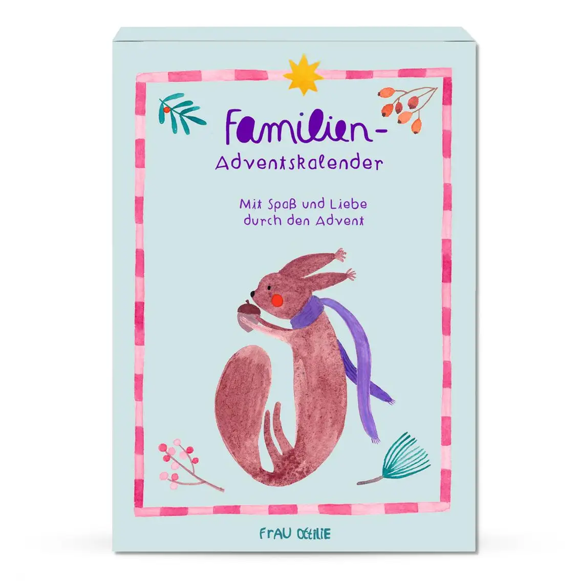 Familien-Adventskalender mit 24 Aktivitätskarten von Frau Ottilie