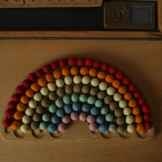 Planche arc-en-ciel de Montessori par Threewood