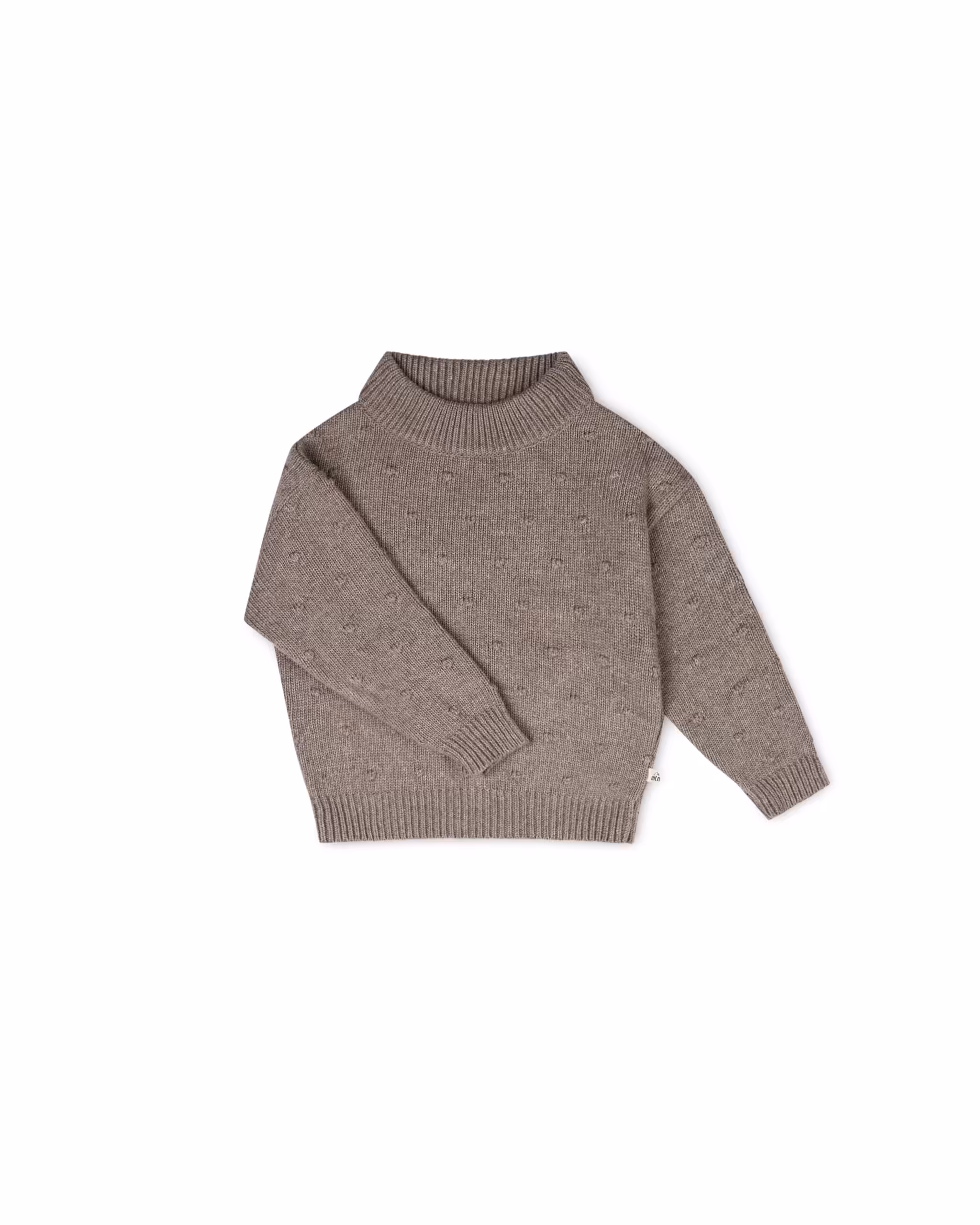 Pull Juna Taupe en tissus recyclés par Matona