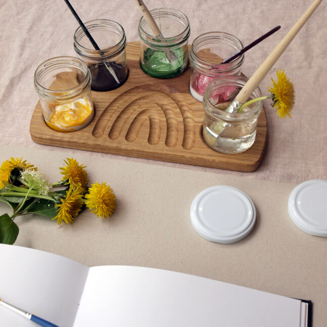 Support de peinture Rainbow de Montessori par Threewood